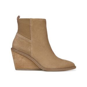 DR SCHOLLS ORIGINAL COLLECTION Womens Brown Mania Almond Wedge Booties 8 M